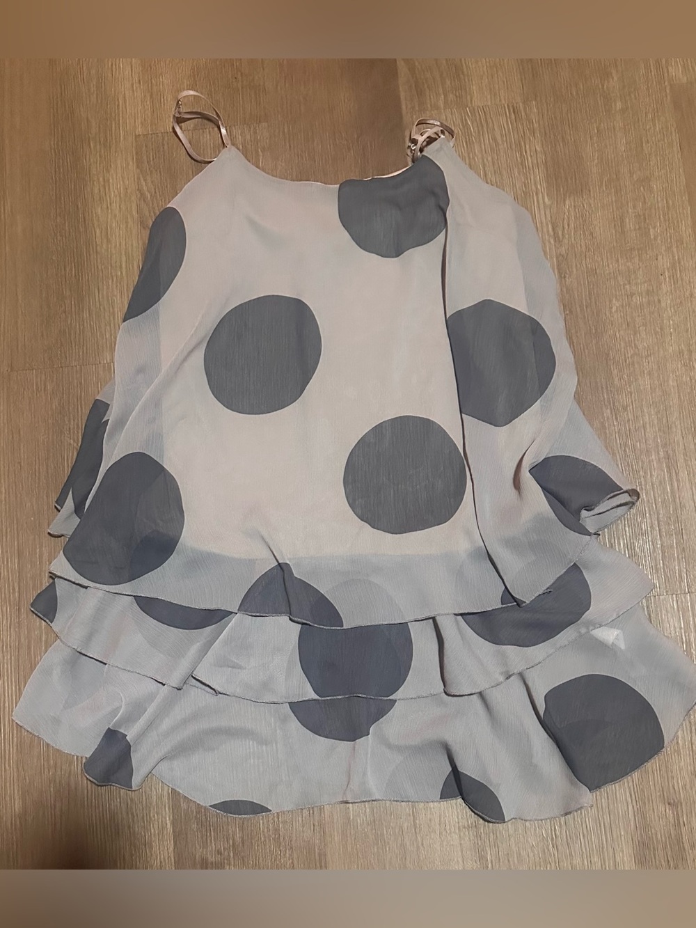 Polka dot ruffled top